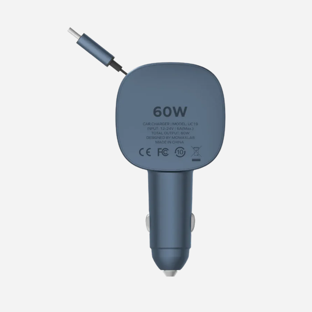 1-Move+ 2-Port Car Charger 60W