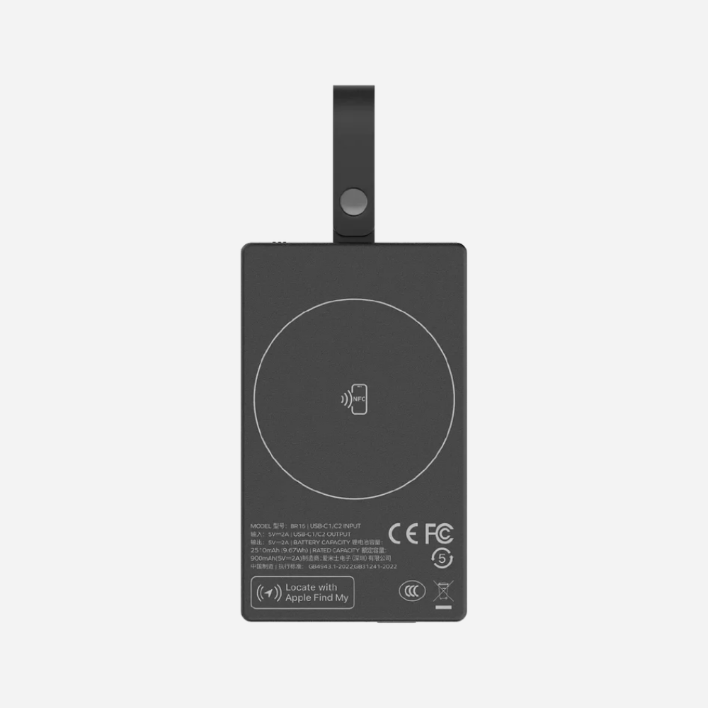 1-Power Badge+ Rechargeable Find My Locator 2500mAh