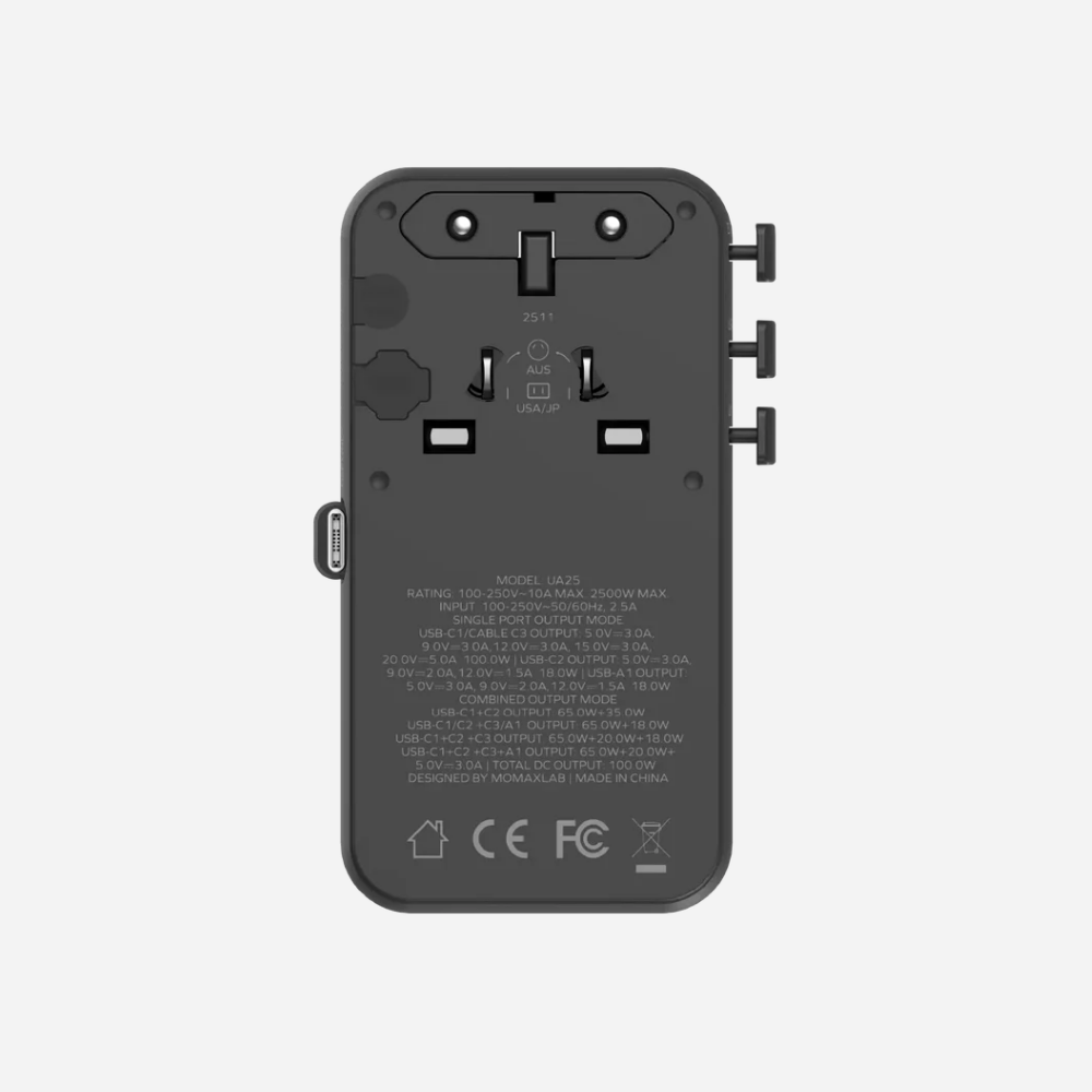 1-World2+ 4-Port Travel Adaptor 100W