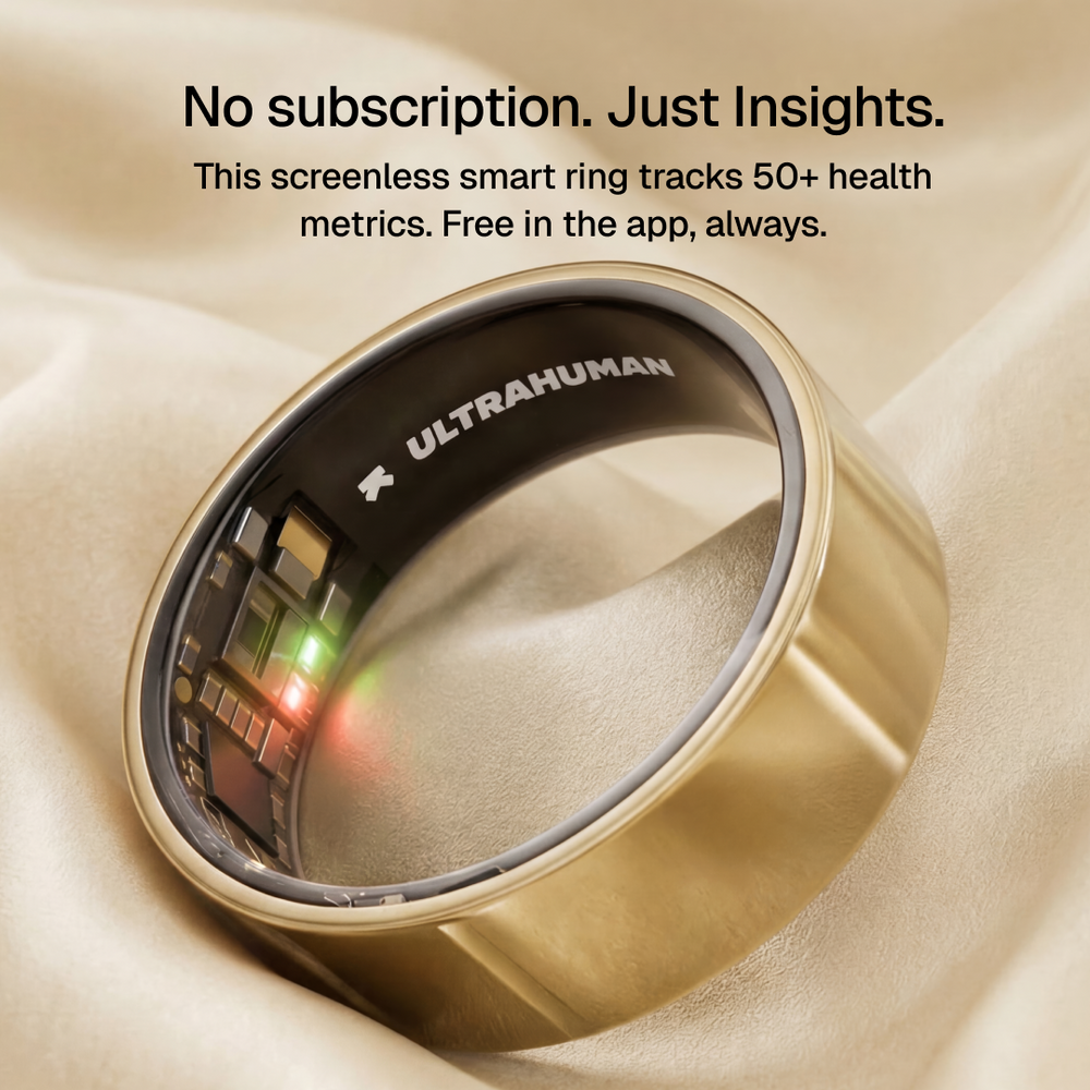 Ring AIR Size 7 Smart Ring– Fitness Tracker, Health & Sleep Monitor, Waterproof