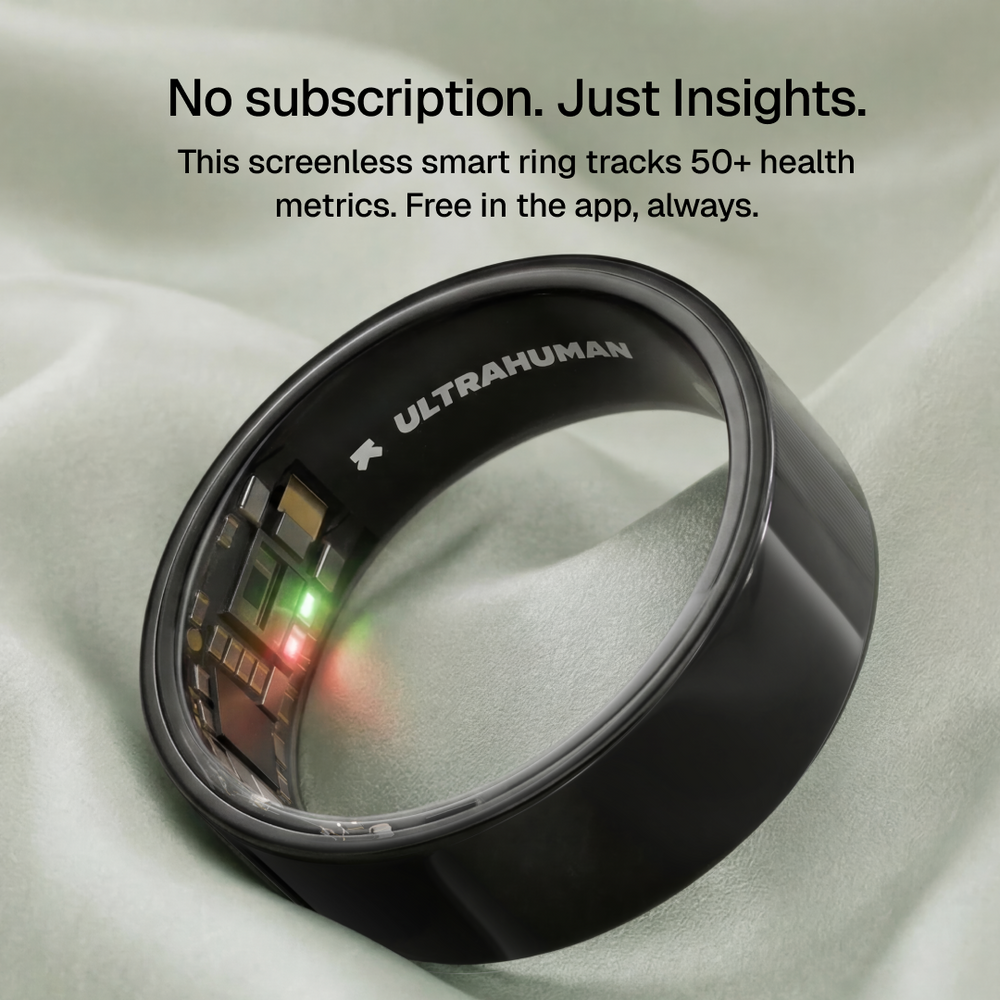 Ring AIR Size 6 Smart Ring– Fitness Tracker, Health & Sleep Monitor, Waterproof