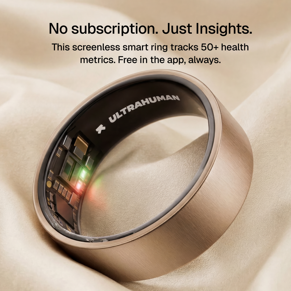 Ring AIR Size 10 Smart Ring– Fitness Tracker, Health & Sleep Monitor, Waterproof