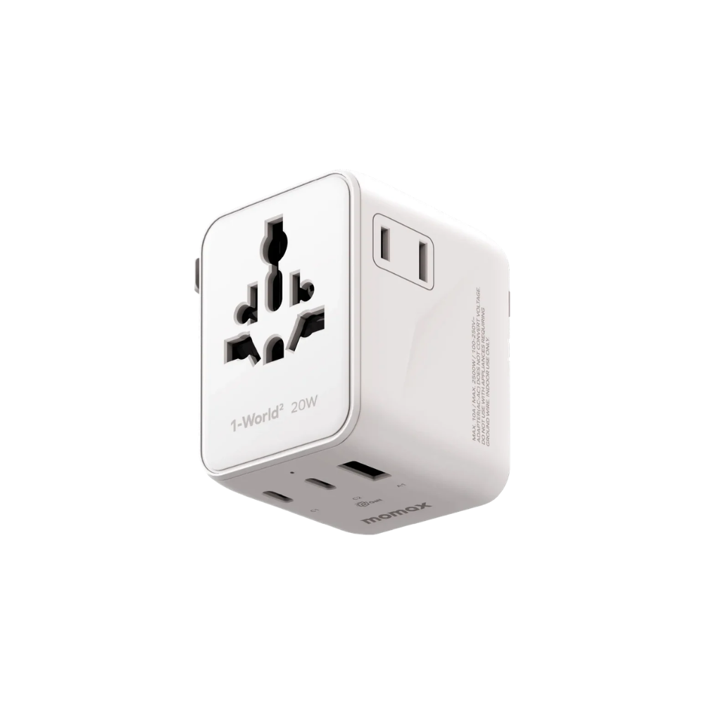 1-World2 3Port Travel Adapter 20W