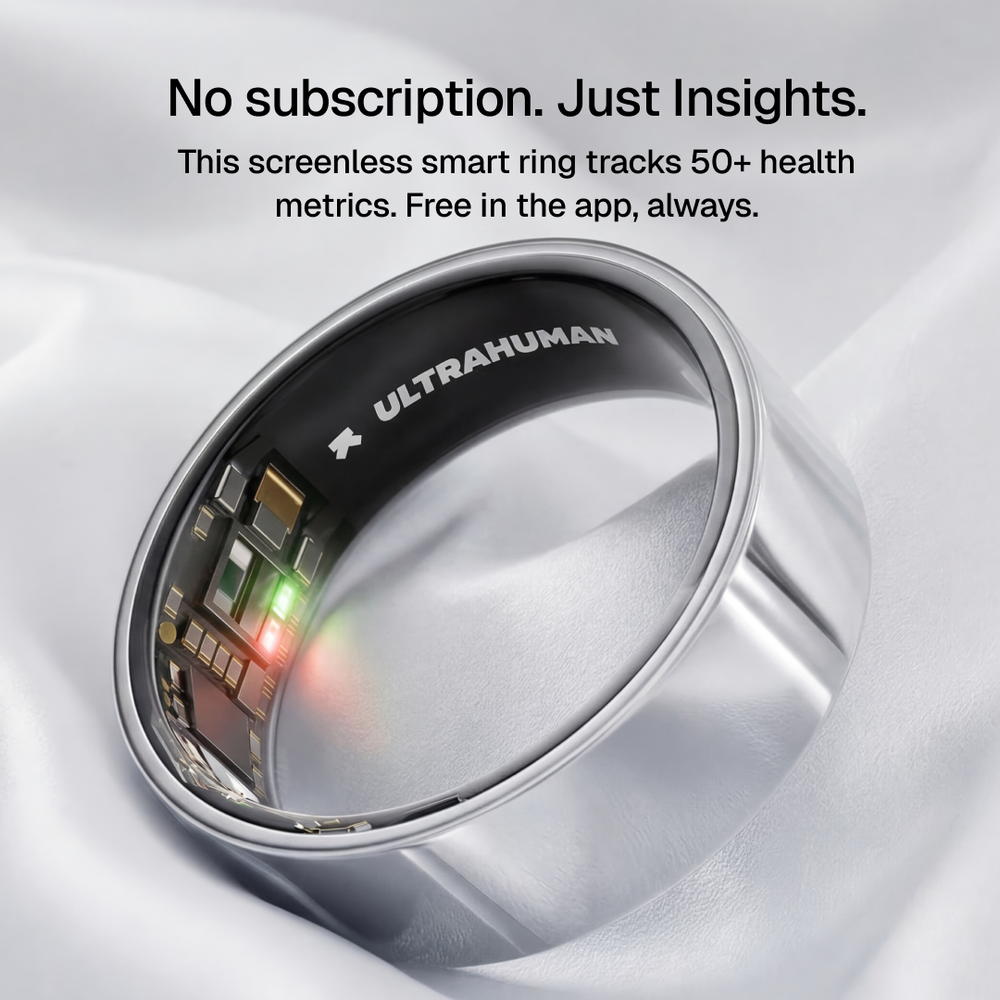 Ring AIR Size 9 Smart Ring– Fitness Tracker, Health & Sleep Monitor, Waterproof