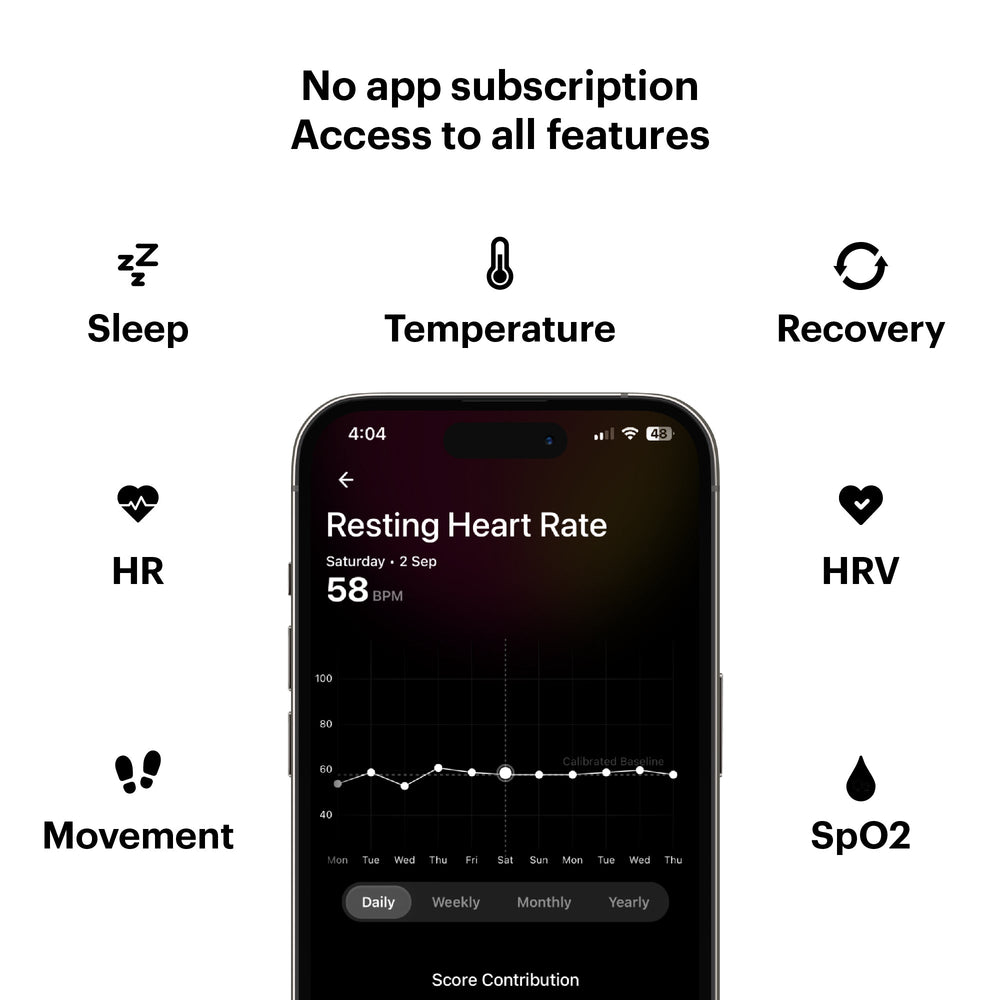 Ring AIR Size 10 Smart Ring– Fitness Tracker, Health & Sleep Monitor, Waterproof