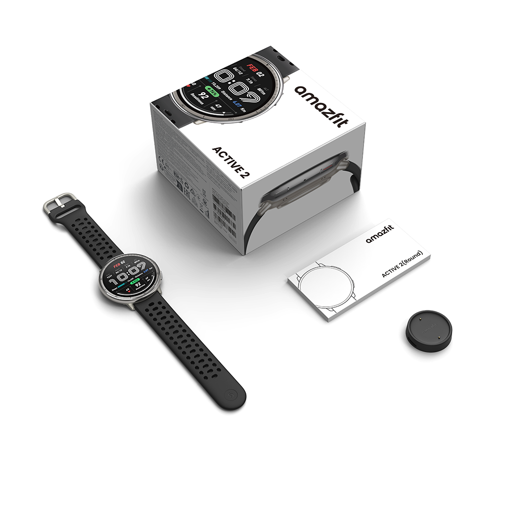 Active Sport Silicone Smartwatch Black
