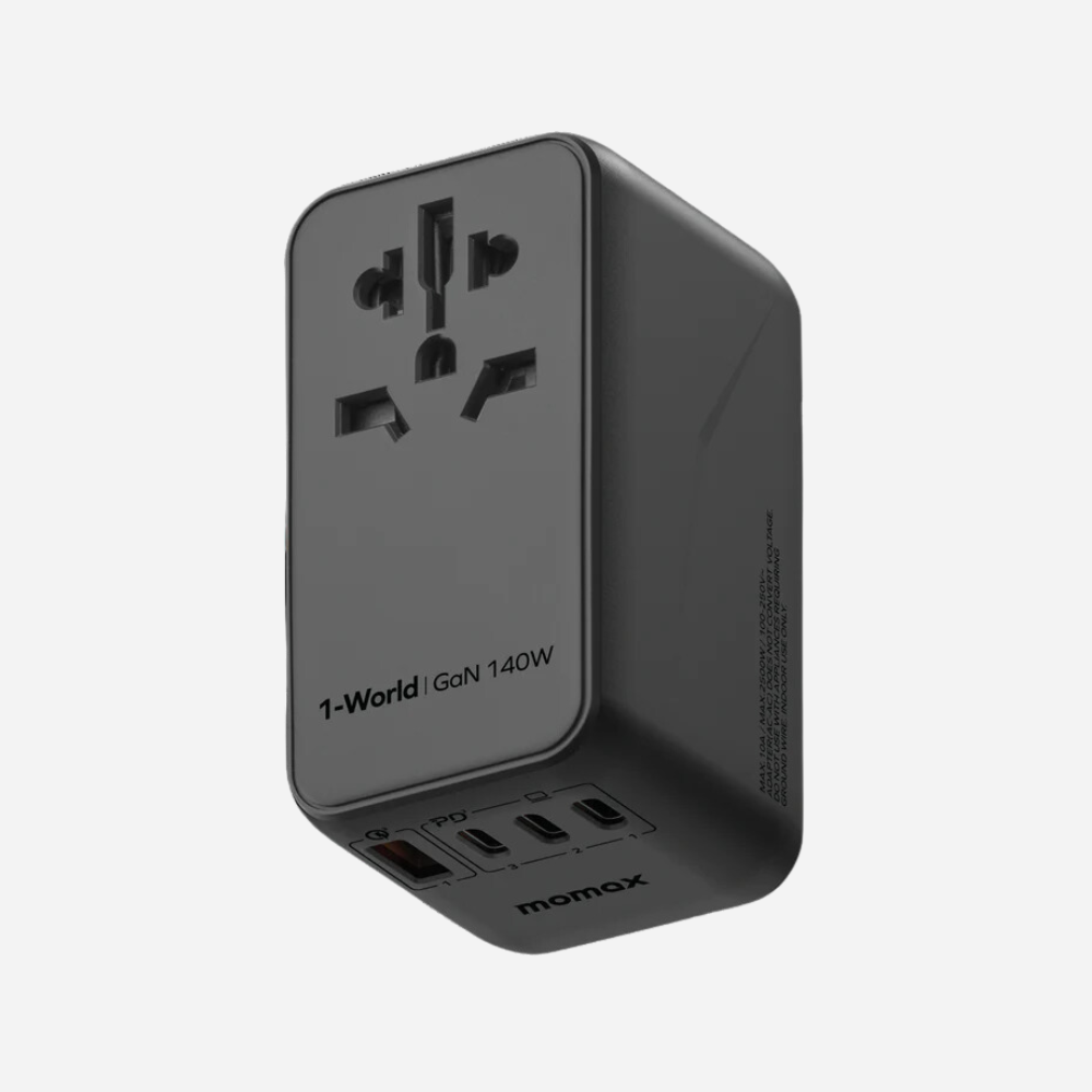 1-World 4-Port + AC Travel Adapter 140W