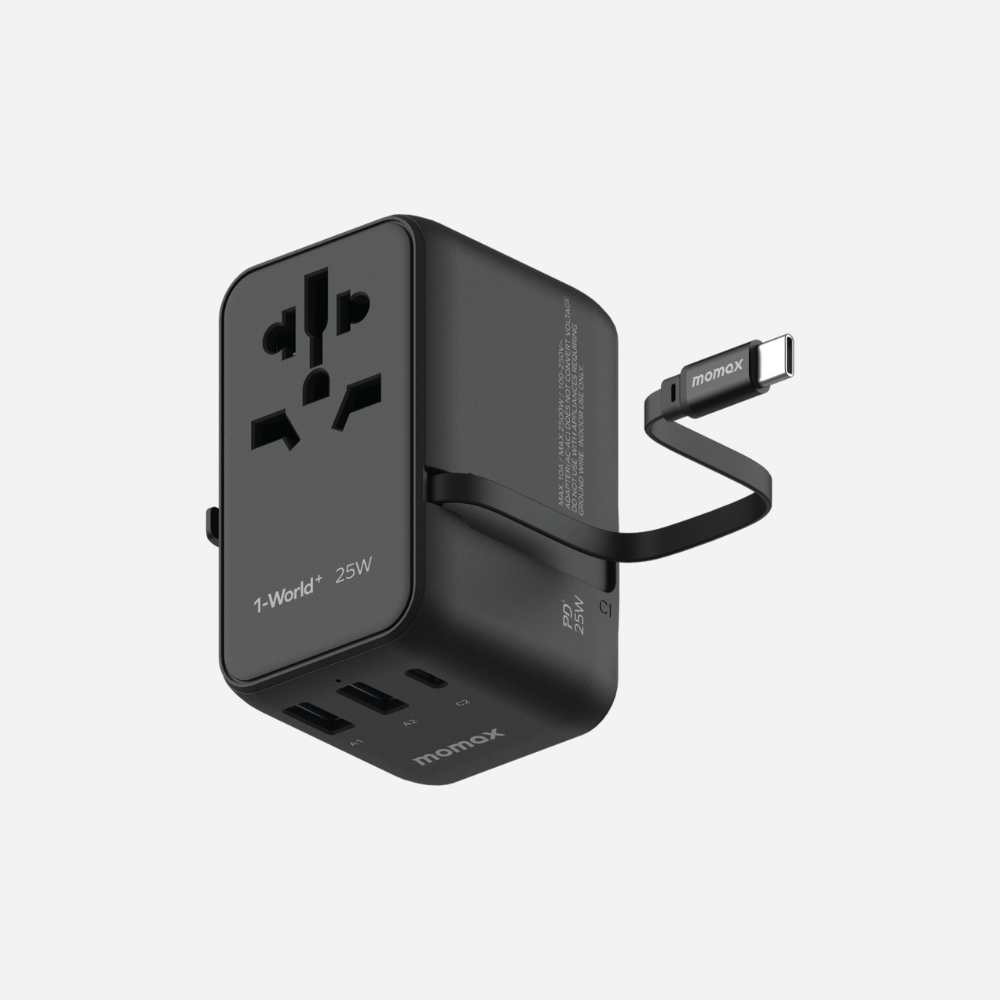 1-World 3-Port Wall Chargers 25W