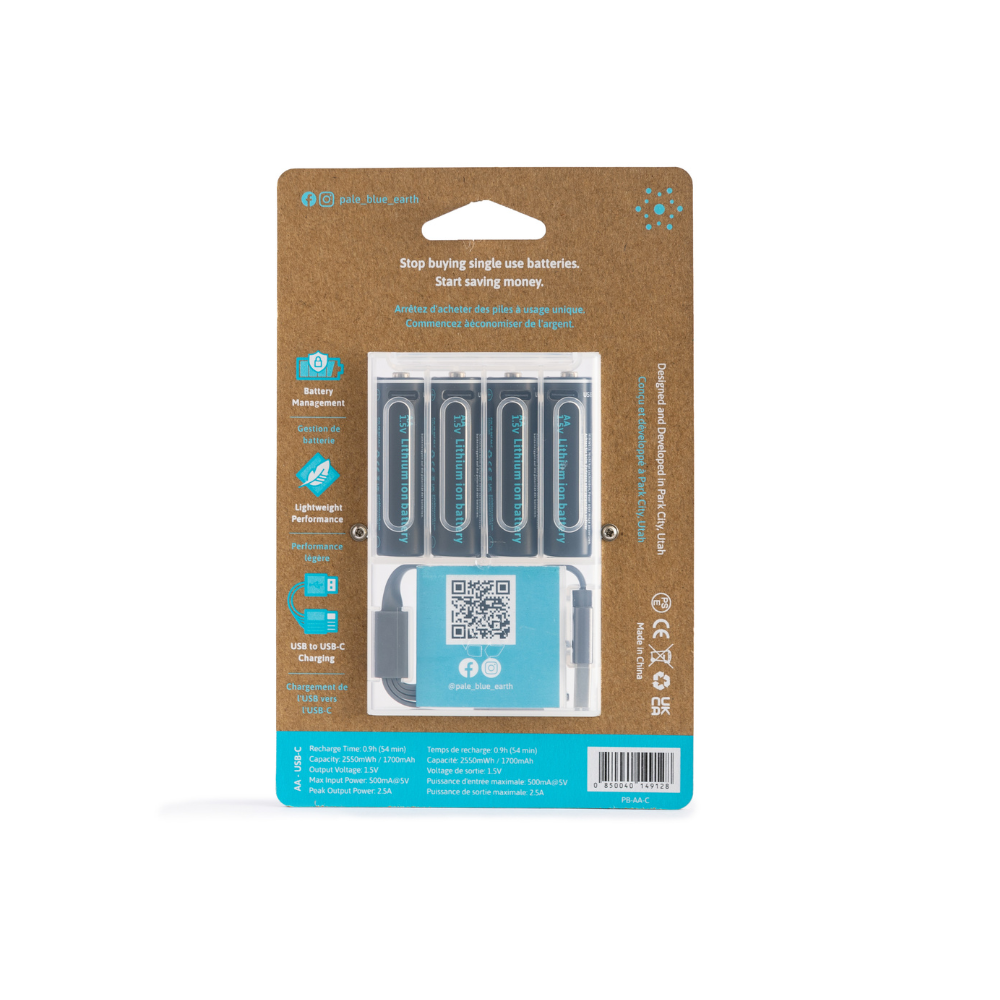 AA USB-C Rechargeable Batteries