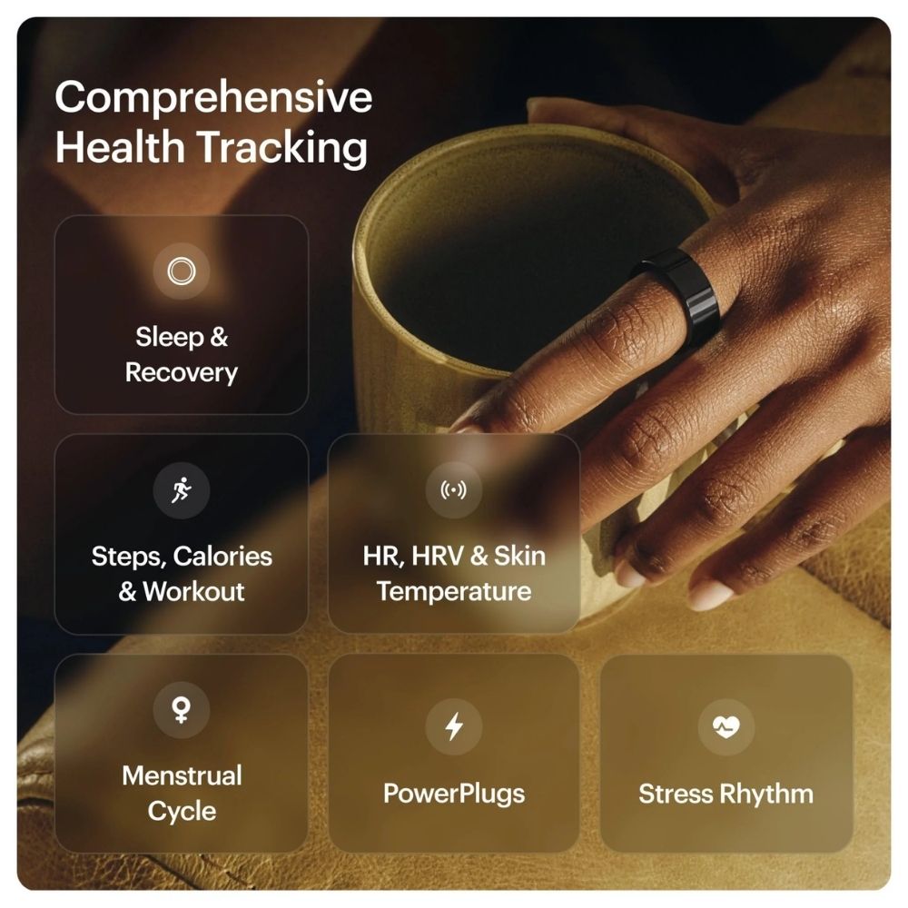 Ring AIR Size 12 Smart Ring– Fitness Tracker, Health & Sleep Monitor, Waterproof