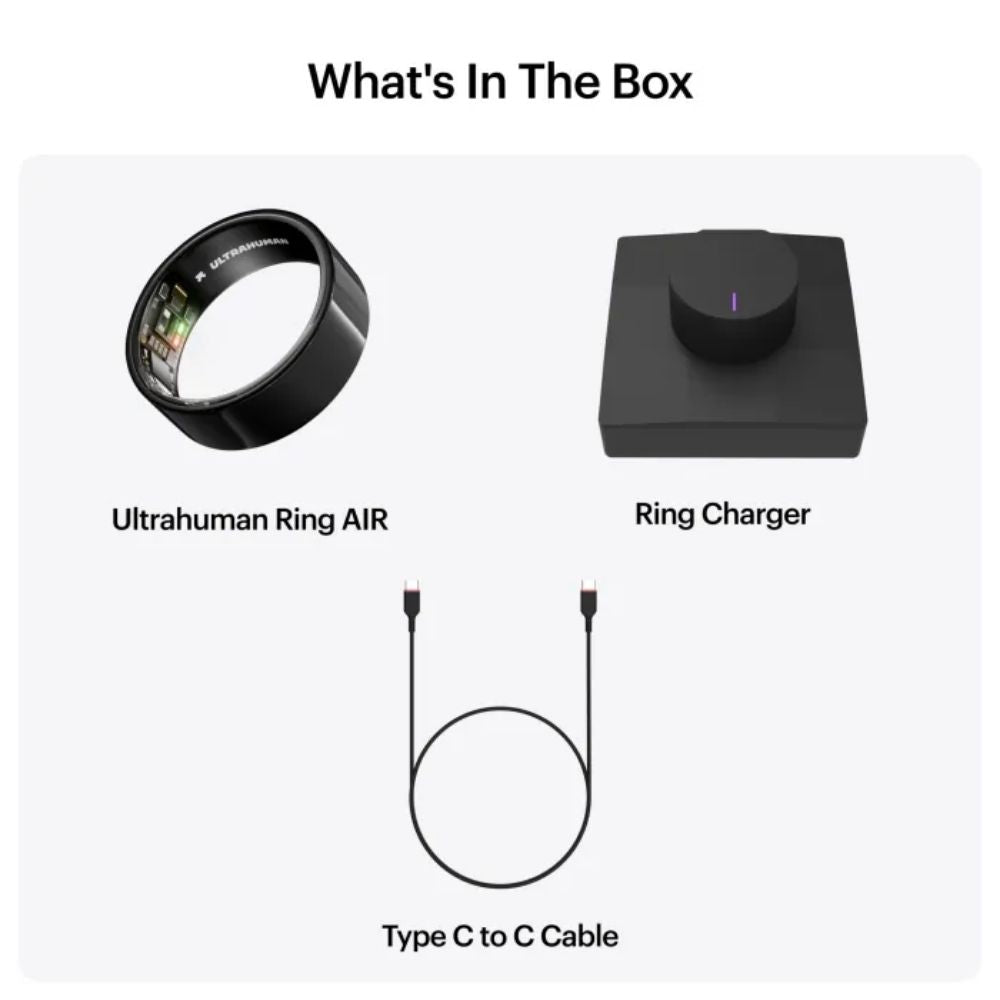 Ring AIR Size 12 Smart Ring– Fitness Tracker, Health & Sleep Monitor, Waterproof