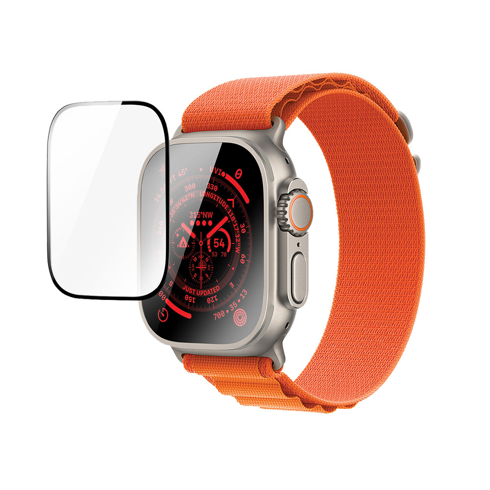 BODYGLASS 9H Full Cover Screen Protector for Apple Watch Ultra 49mm - Clear
