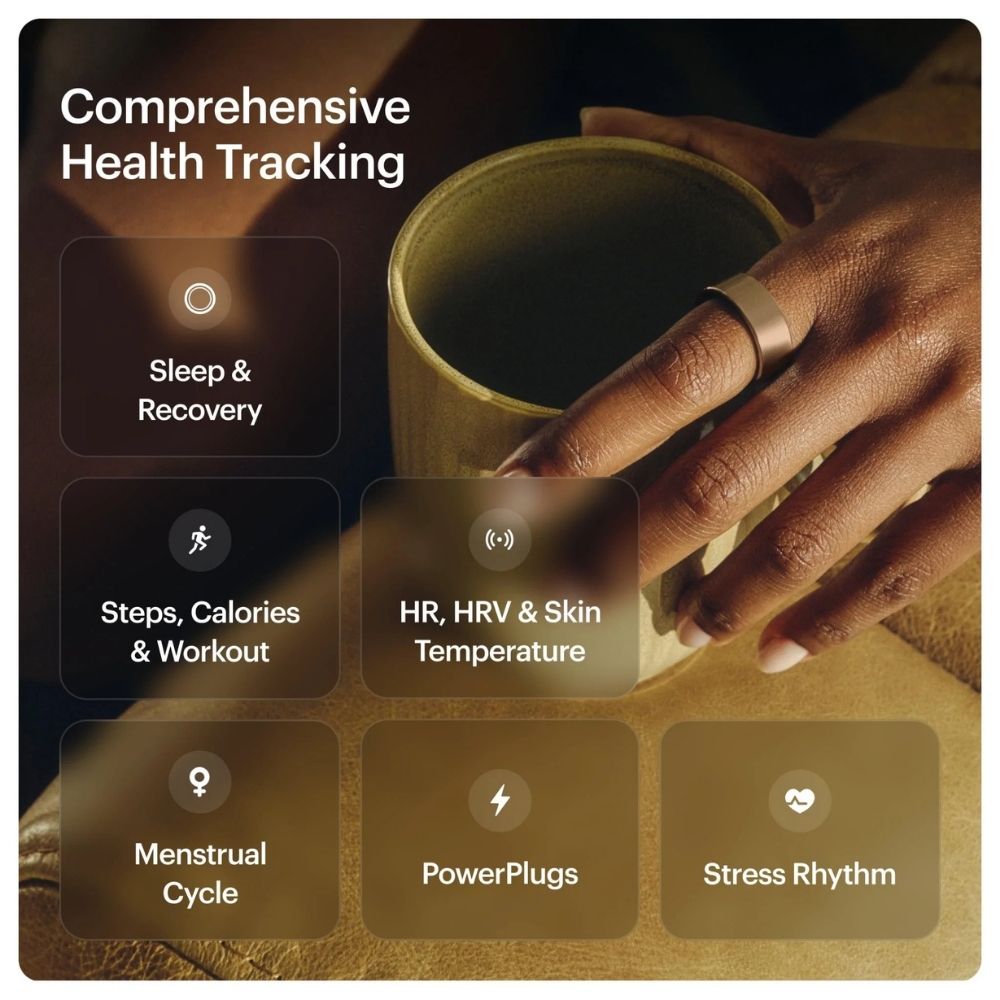 Ring AIR Size 10 Smart Ring– Fitness Tracker, Health & Sleep Monitor, Waterproof