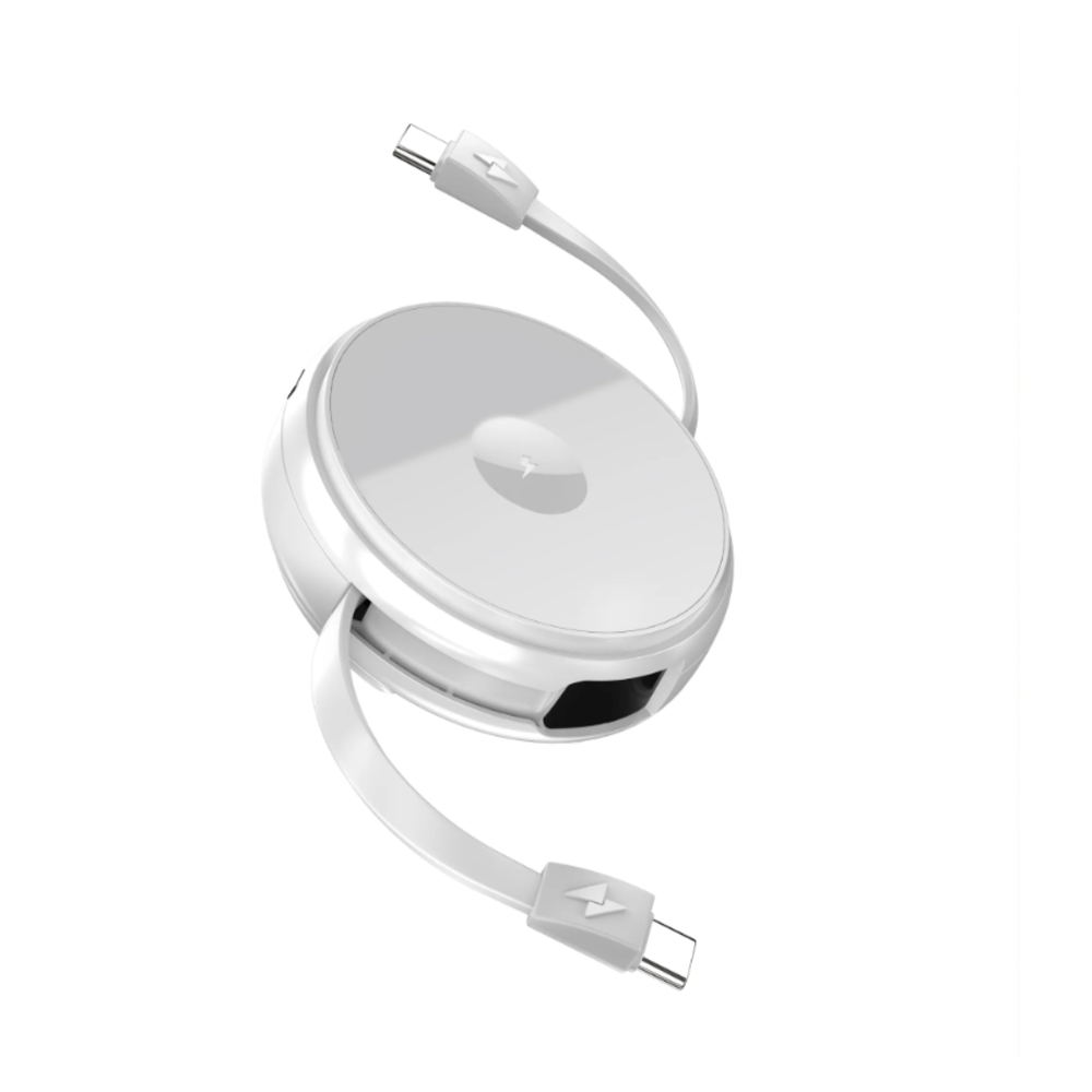 2-IN-1 Retractable Cable with Wireless Charger 60W