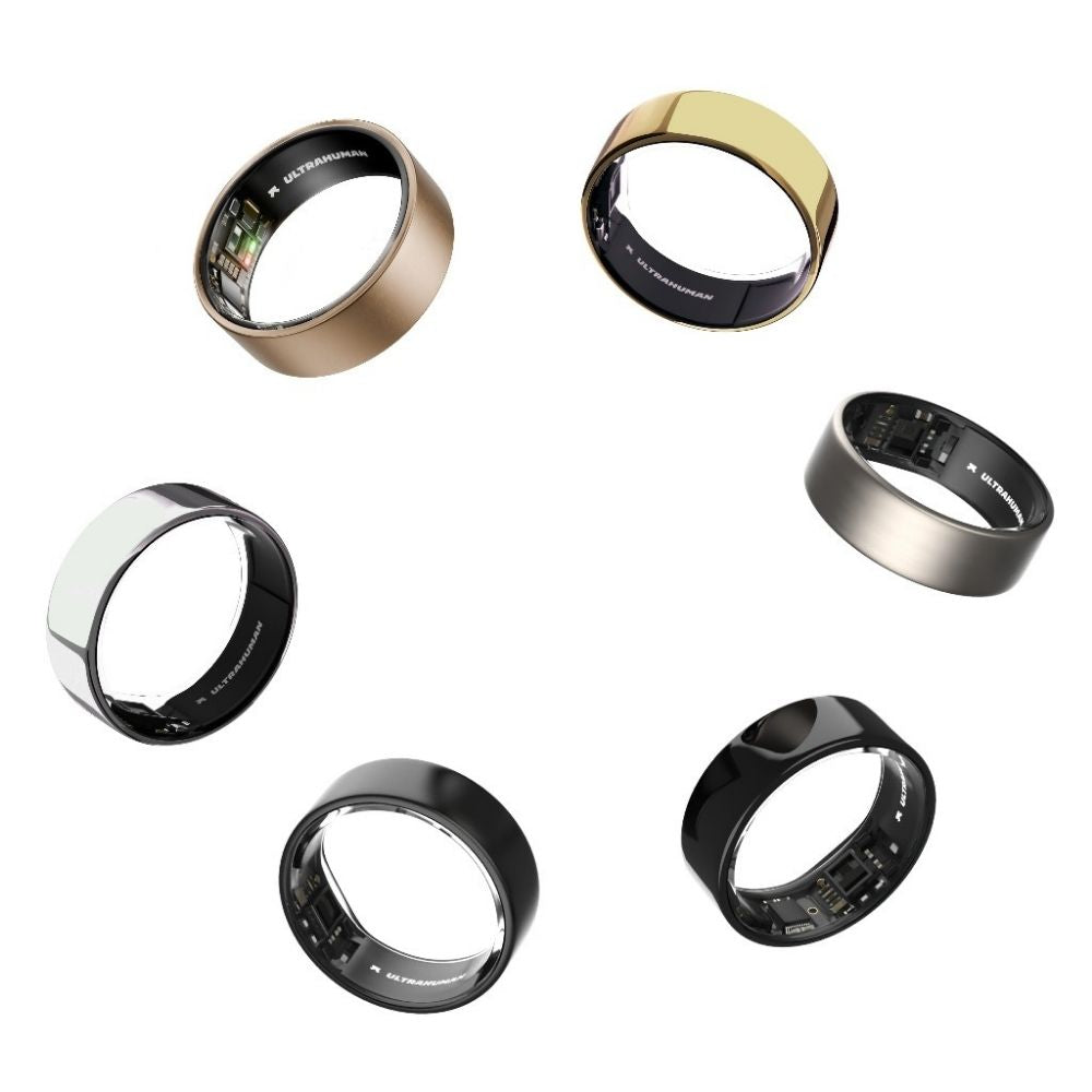 Ring AIR Size 8 Smart Ring– Fitness Tracker, Health & Sleep Monitor, Waterproof