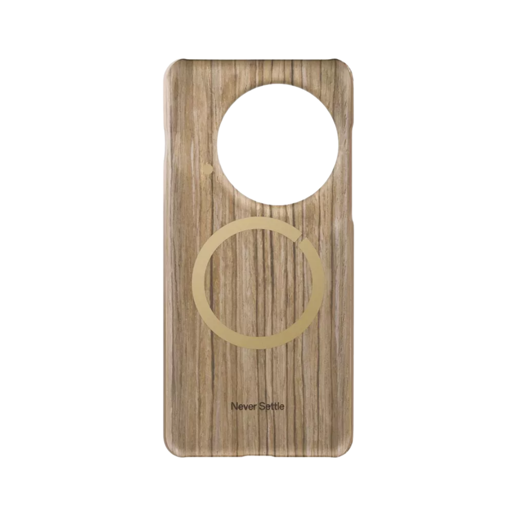Wood Grain Magnetic Half-Pack Case for OnePlus 13