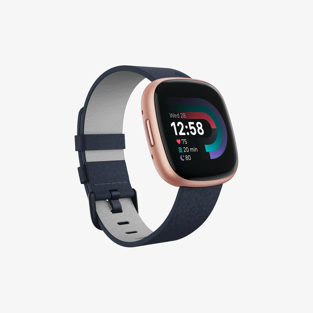 Leather Band for Versa 4 Sense 2 Band Only Digital Walker