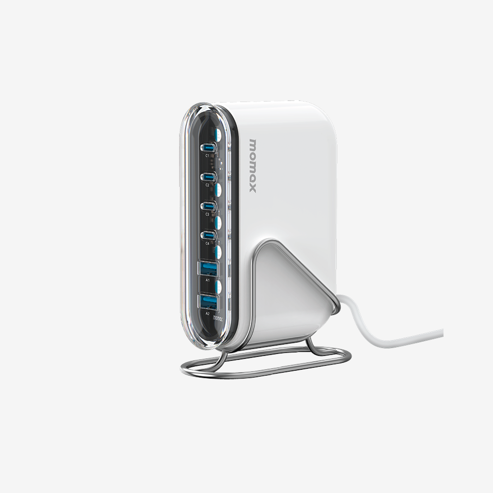 1-Charge Flow 6-Port 120W GaN Desktop Wall Charger