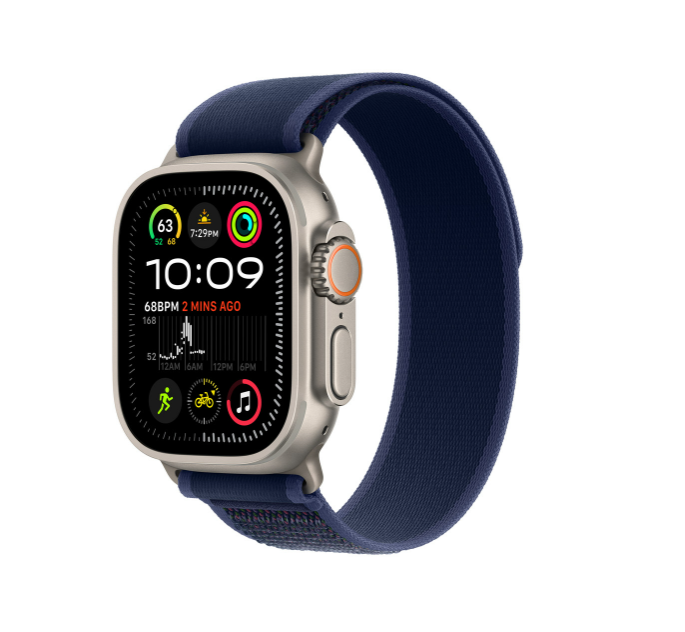 Trail Loop M/L for Apple Watch Ultra 2 (Late 2024) - Blue/Natural Titanium