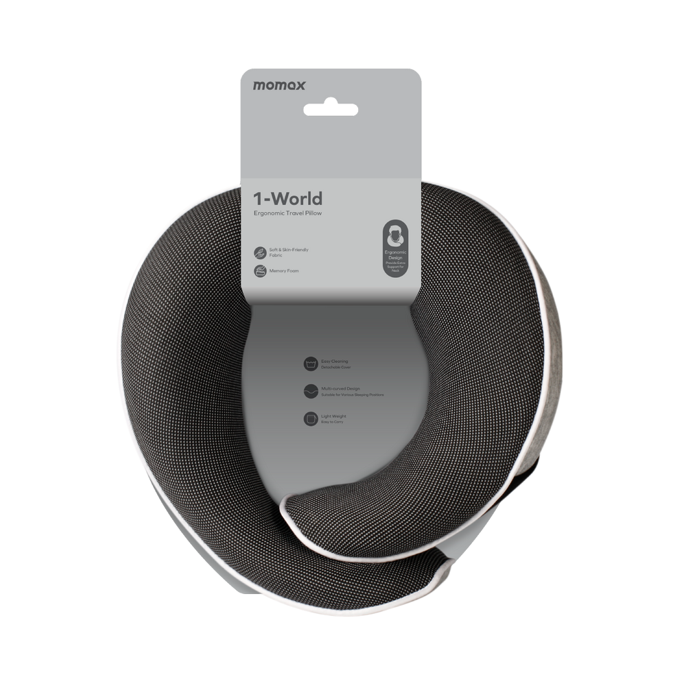1-World Ergonomic Travel Pillow