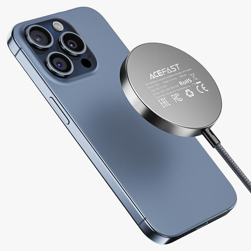 E24 Qi2 Desktop Wireless Charger with Cable 15W