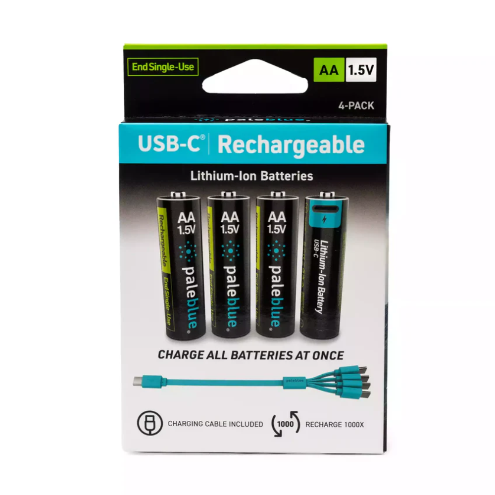 AA Lithium Ion USB-C Rechargeable Batteries