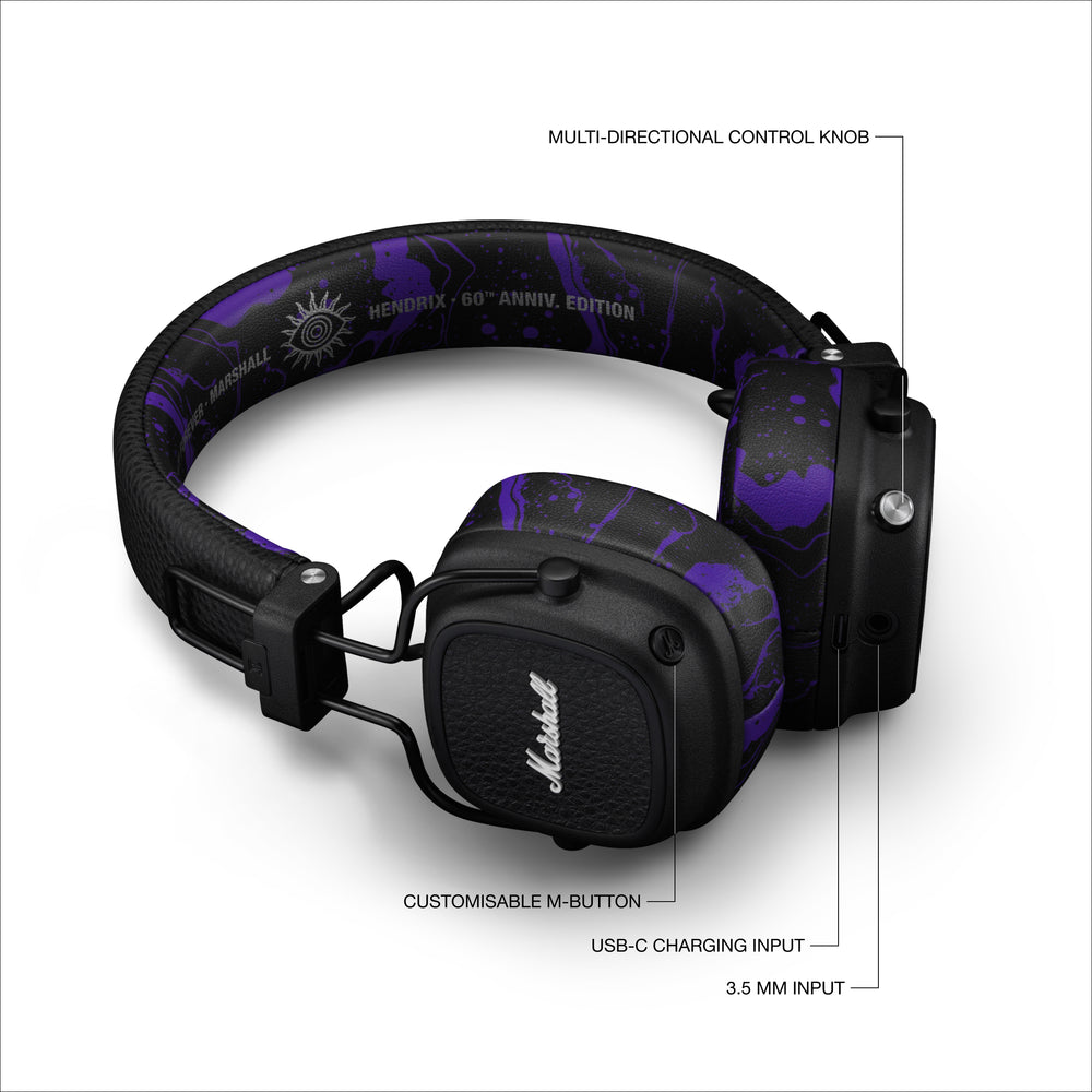 Major V Bluetooth On-Ear Headphones - Hendrix