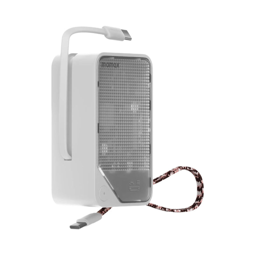 1-Power X⁺ 10000mAh Battery Pack with Dual Built-In USB-C Cables
