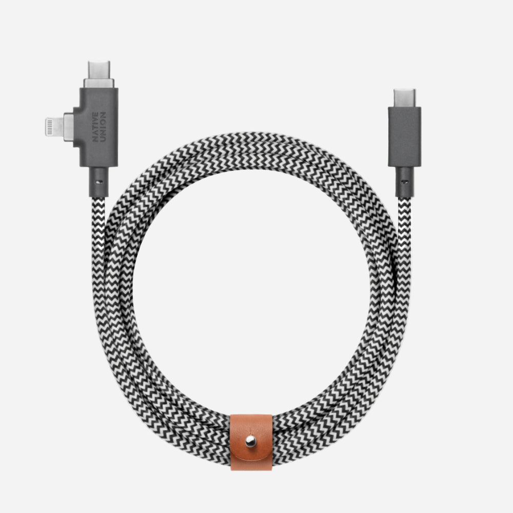 Belt Cable Duo Pro 240W USB-C to USB-C & Lightning — Digital Walker