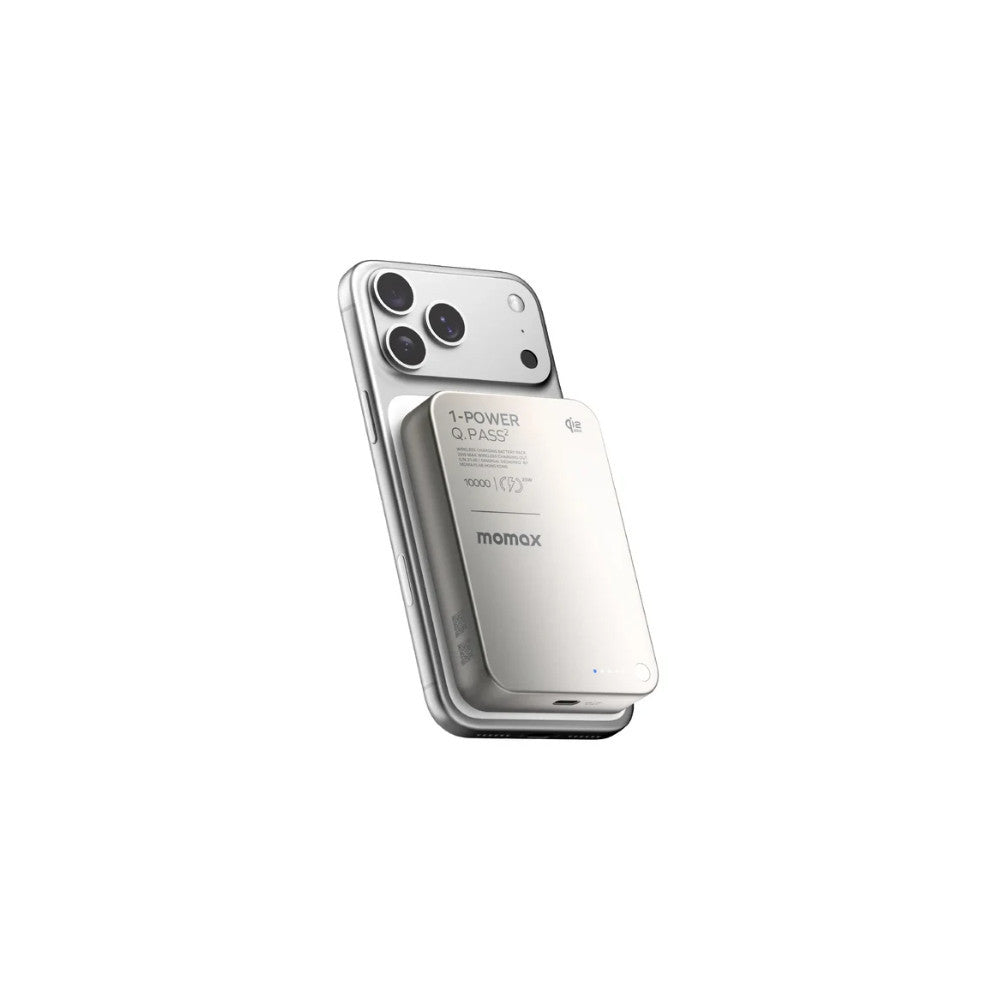 1-Power Q.Pass² 10000mAh Qi2 25W Magnetic Wireless PowerBank