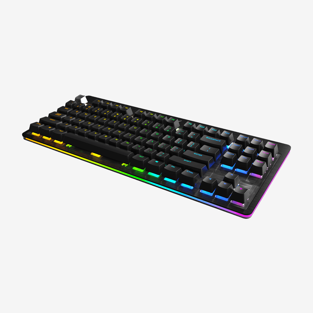 Everest Core Mechanical Gaming Keyboard - USB Passthrough - Cherry MX Hot-Swappable Switches - RGB Backlit