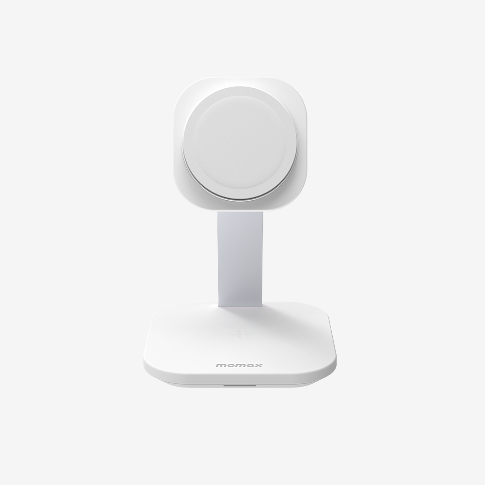2 in 1 MagSafe Wireless Charging Stand White Digital Walker