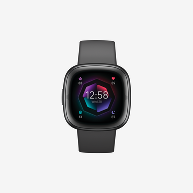 Sense Health Smartwatch w/ Aria Air Smart Scale, Black/Carbon