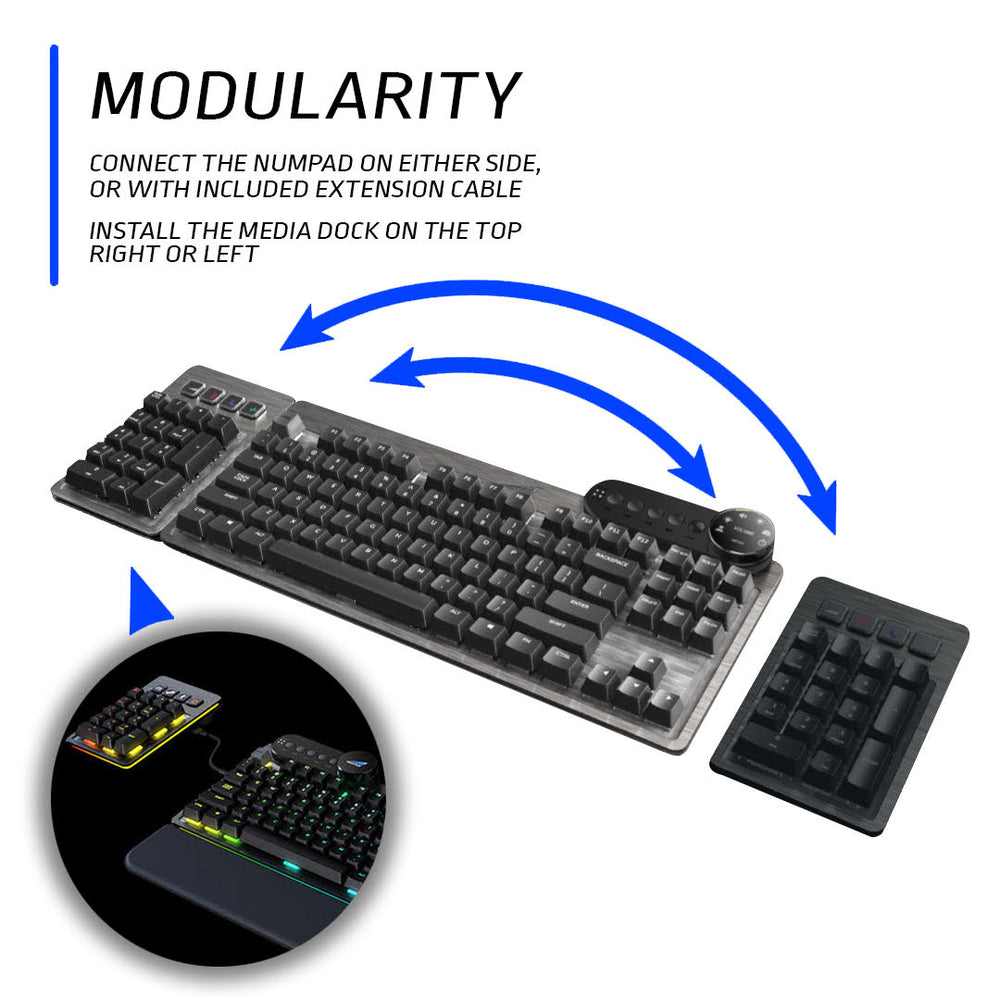 Everest 60 - 60% RGB gaming keyboard with lubed MOUNTAIN switches