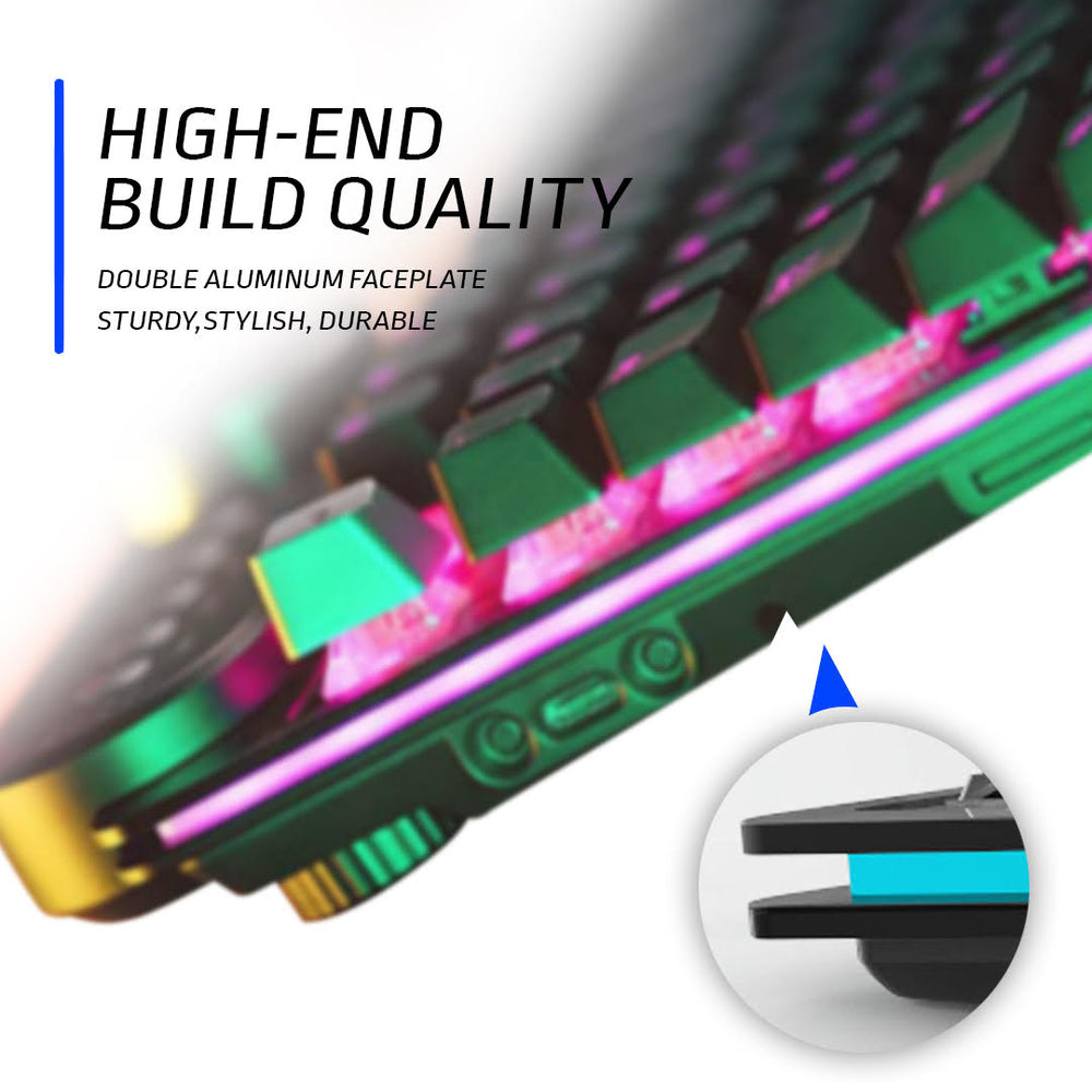 Everest Max Mechanical Gaming Keyboard - USB Passthrough - Cherry MX Hot-Swappable Switches - RGB Backlit
